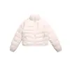 Ropa Vintage Yidao 2026 Invierno Nuevo 90 Plumón de Pato Blanco Cálido Cuello Alto Chaqueta Corta de Plumón Repelente al Agua Unisex Chaqueta de Plumón