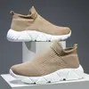 Primavera y Verano Parte Superior Elástica Tejida con Mosca Zapatos Deportivos Casuales para Hombre Zapatos de Pareja Estilo Coreano Moda Suela Blanda Zapatos para Correr Zapatos de Hombre