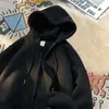 Moletom Cardigan Masculino Inverno Veludo Engrossado Jaqueta Pesada Roupas para Meninos Tops com Capuz para Casal Jaquetas de Primavera e Outono