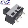 Interruptor deslizante de suministro tres patas dos interruptores basculantes de alta corriente de 3A 2 SS-12D10 altura del mango 5 mm patas 3