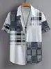Camisa Casual Holgada para Hombre, Nueva Camisa de Manga Corta Estampada de Verano, Joom AliExpress Amazon Sitio Independiente