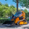 Exportado para o Brasil: Mini carregadeira de esteira multiuso, Mini empilhadeira 320T para manuseio de carga, Carregadeira para paisagismo