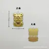 Nuevo Llavero Creativo de Oro Puro 999, Decoración Colgante para Bolso de Teléfono Danza del León de Paz y Alegría, Personalizable al por Mayor