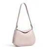 Bolsas de Couro Bovino de Primeira Camada Grande Capacidade Bolsa Concha Feminina Nova Popular Casual Bolsa Transversal Bolsa de Ombro Único Bolsa de Axila