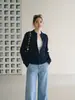 Jaqueta cardigan de tricô com zíper feminina, modelagem justa, suéter que rejuvenesce, novo estilo de início de outono, peça curta versátil da moda