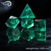 7 Conjunto Verde Pinheiro e Cipreste Efervescente Fosco Jogo Dungeons and Dragons Dndrpg Dados de Cristal Jogo de Tabuleiro de Estratégia