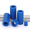 Coluna de Isolamento de Tubo Passante Reto de ABS Azul Manga Plástica Coluna Espaçadora Oca Redonda Coluna de Isolamento de Placa de PC Fixação de Placa de Circuito Impresso