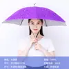 Sombrilla para proteger del sol al recolectar té, montada en la cabeza, protección UV, a prueba de lluvia, para la cabeza de pescador, sombrero de cubo solar, sombrero de sombrilla