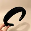 Faixa de cabelo xadrez de cetim para mulheres, faixa de cabelo antiderrapante para outono e inverno, uso diário, faixa de cabelo para lavar o rosto, acessório de cabelo de coroa alta