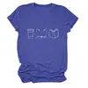 Taza, Gato, Libro, Comercio Transfronterizo, Amazon Wholesale, Corte Holgado, Versátil, Cómodo, Casual, Tallas Grandes, Manga Corta a la Moda