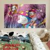 Sanación Anime Doraemon Dibujo Animado Lindo Tela Colgante Celebridad de Internet Fondo de Foto Tela Decoración de Dormitorio Cabecera Tela Colgante