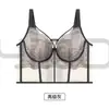 Sujetador moldeador ajustable con soporte lateral, lencería de encaje, sujetador suave con aros para mujer, fino y ligero, con diseño de orejas de conejo