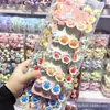 Linda Sanrio Hello Kitty Divertido Plato de Pan Fruta Dibujos Animados Juguete de Comida Pinza para el Cabello de Niña Clip para el Cabello de Chica Original