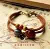 Joyería de cerámica Jingdezhen estilo étnico geométrico pulsera de cerámica tamaño ajustable para mujer joyería de cerámica al por mayor