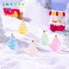 Micropaisaje creativo luminoso, árbol de Navidad, nieve, paisajismo, decoraciones DIY, bolsa ciega, accesorios, mini adornos en miniatura