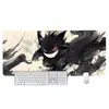 Alfombrilla de ratón grande con temática de Gengar, alfombrilla de escritorio para gaming estilo anime para niños, adecuada para uso en oficina y computadora, alfombrilla para teclado y ratón