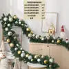 Decoraciones Navideñas Ratán Encriptación Guirnalda de PVC Centro Comercial Ventana Marco de Puerta Set Suministros Terminados Ratán Verde