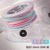 Cuerda de Cinco Colores Tao Cuerda Trenzada Hecha a Mano Cielo Estrellado Degradado Hilo de Algodón Retorcido a Mano Rollo Grande Pulsera Accesorios de Joyería DIY Material Cuerda