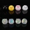 Molde de resina epoxi DIY espejo cuatro rejillas animal bandeja de hielo animal mate pollo cerdo decoración molde de silicona