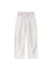 Pantalones Casuales de Pana Lavada con Parches Estilo Hong Kong de la Marca Trendy Nanxia para Hombre Moda Principios de Primavera Nuevos Pantalones Rectos con Cintura Elástica y Cordón