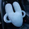 Almohada de Coche con Forma de Corazón Cojín Multiusos para Coche Almohada de Coche de Felpa Almohada Cervical Cojín para Cintura Asiento Almohada para Dormir Infantil