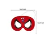 Máscara de Medio Rostro de Superhéroe Temática de Spider-Man para Fiesta de Cumpleaños Infantil Suministros de Decoración para Cumpleaños de Niños