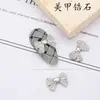 Joyería para Uñas de Moño Nuevo Colgante de Borla Diamante de Zirconia Súper Brillante Popular en Internet Cadena de Joyería para Decoración de Uñas