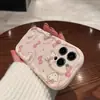 Funda para teléfono KT cat con pajarita, adecuada para Apple 17 Pro Max, iPhone 16/15 Pro, anticaída para 13/12/11