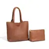 Bolso de mano tejido a mano de cuero suave de alta gama nicho coreano, estilo casual, gran capacidad, bandolera versátil, bolso tote para debajo del brazo