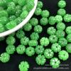 Jade verde seco 10mm contas de abóbora soltas contas por atacado diy jade joias acessórios colar pulseira acessórios espaçador contas