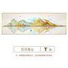 De volta com suporte pintura decorativa para sala de estar atmosfera Jinshan pintura para pendurar no escritório mural para parede de fundo de sofá pintura em porcelana de cristal geração cabelo
