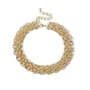 Joyería Transfronteriza Europea y Americana, Temperamento, Cadena para Mujer, Accesorios de Moda y Sencillos, Collares Exagerados Personalizados, Collares, Pulseras al por Mayor
