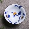 Taza de Té de Cerámica Taza Bogum Color Bajo Cubierta Porcelana Azul y Blanco Taza para Degustación de Té Juego de Té Kung Fu Taza Maestra Taza para el Hogar Wan Hua Cai