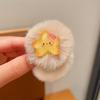 Diadema de felpa para niños de otoño e invierno, para que el bebé no lastime el cabello, cuerda para la cabeza gruesa y elástica, tocado de cola de caballo que combina con todo para niña pequeña