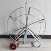 Cinta de pesca para conductos de fibra de vidrio, marco vacío, herramienta de roscado de tubería engrosada, soporte para carrete de alambre, varilla para tirar cables de tubería de comunicación, marco de tubo cuadrado