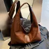 Bolsas Retrô Transfronteiriças Femininas de Grande Capacidade Verão 2026 Nova Bolsa Casual de Nicho de Ombro Único Sob o Braço Bolsa Dumpling para o Trabalho