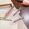 Pinzas florales para el pelo estilo coreano para mujer, pinzas laterales elegantes y exquisitas, pasadores de lazo lindos, pasadores de colores al por mayor