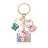 Llavero de Dibujos Animados Lindo y Colorido para Niñas, Gato, Unicornio, Encanto de Aleación de Esmalte Arcoíris, Exquisito Accesorio para Pulsera