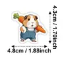 Compra Directa Transfronteriza [con Certificación Ce.Cpc] Paquete de 56 Pegatinas para Cobayas, Pegatinas Creativas Lindas de Animales Pequeños Estilo Dibujos Animados