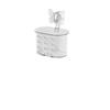 Cesta Colgante para Toalla de Baño con Ventosa de Mariposa Estante de Almacenamiento para Baño Caja de Almacenamiento Estante para Lavabo de Baño Colgante sin Agujeros