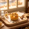 Pan de Sándwich Miniatura y Linda Escena de Panadería Juguetes de Comida Colgante para Llavero Accesorios DIY Pinza para el Cabello Goma para el Cabello