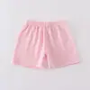 Pantalones cortos de algodón y lino de verano para niños y niñas, pantalones deportivos holgados de doble capa de gasa de algodón de color liso para bebé, pantalones para niños nuevos 2023