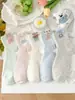 Calcetines de Perro Flocado de Dibujos Animados para Niñas y Niños, Calcetines de Media Pantorrilla, Algodón de Nuevo Estilo Otoño, Transpirables, Tendencia Ins, Lindos, Dulces, Calcetines para Estudiantes