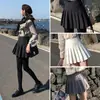 Falda blanca plisada para mujer, estilo verano, minifalda negra de cintura alta en línea A para mujeres petite, gris 2025 talla grande para mujeres de talla grande