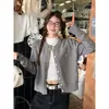 Cardigã suéter feminino 2026 novo outono e inverno casaco externo casaco de malha roupa de Ano Novo top de outono