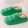 Zapatillas de Algodón Qidashun Nuevas de Otoño e Invierno, Zapatos de Algodón Impermeables para Interiores y Exteriores, Zapatillas de Algodón Gruesas de Eva para Parejas, Venta al por Mayor