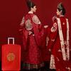 Suministros para Funda de Maleta de Boda Rojo Dote Cubierta de Boda Carácter Doble Felicidad Bolsa a Prueba de Polvo Funda Protectora para Equipaje