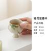 Taza de té alta de porcelana pura pintada a mano Taza de cintura de cerámica Master Cup Juego de té Kung Fu individual Taza de degustación Hogar Mujeres