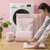 Série Cores Doces 70g Saco de Lavar Malha Fina Espessado Anti-Deformação Especial para Máquina de Lavar Saco de Proteção para Lingerie e Sutiã