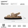 Sandalias Birkenan de Cuero Genuino con Tira Trasera para Uso Exterior en Verano 2024 Sandalias de Playa con Suela Gruesa para Mujer